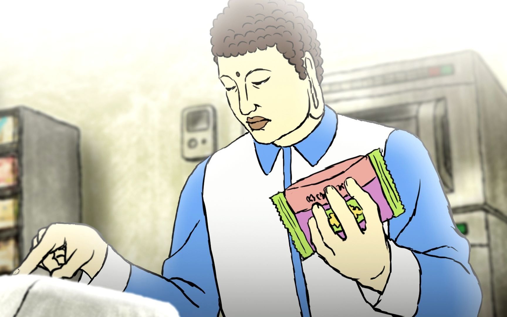 大师我悟了动画短片コンビニ仏