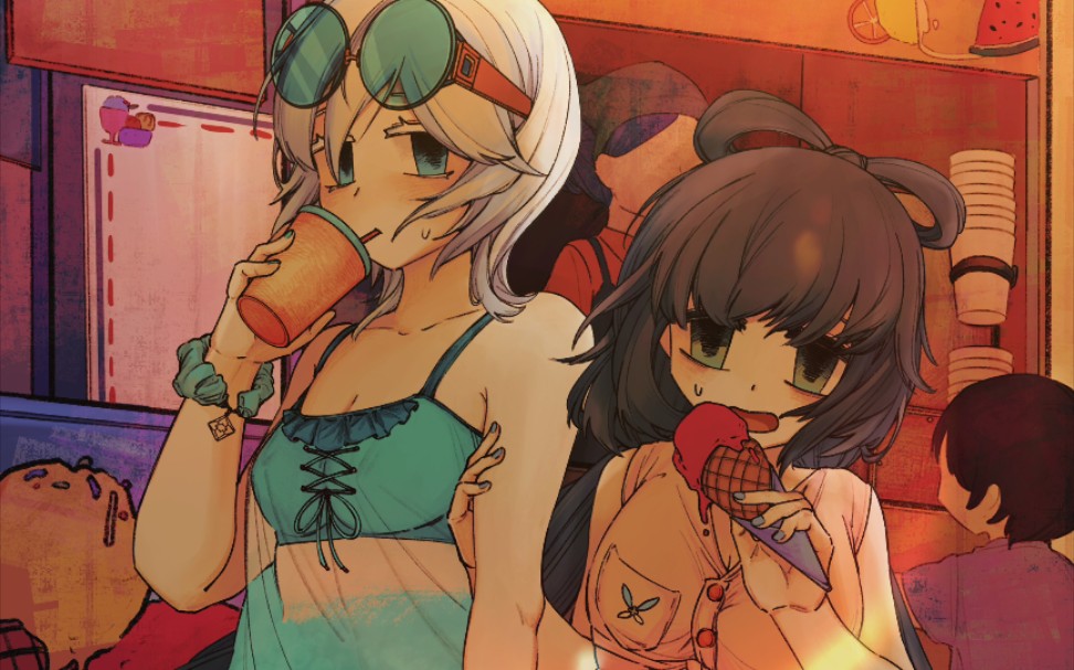 【言洛/绘画过程】燥热夏日_哔哩哔哩_bilibili