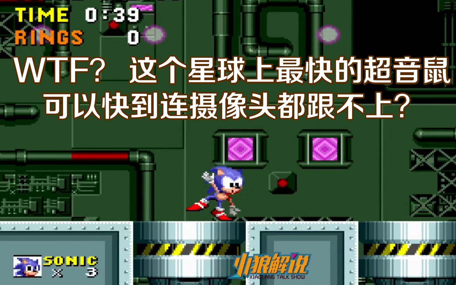 《小狼解说》音速索尼克-全屏卡bug我快到镜头都追不上系列_哔哩哔哩
