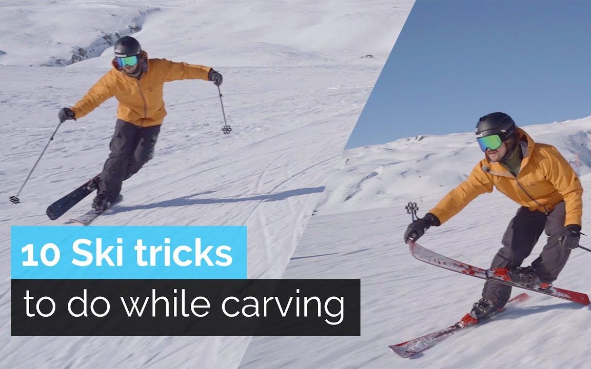 字幕双板自由式10个自由式卡宾滑雪技巧10skitrickstodowhilecarving
