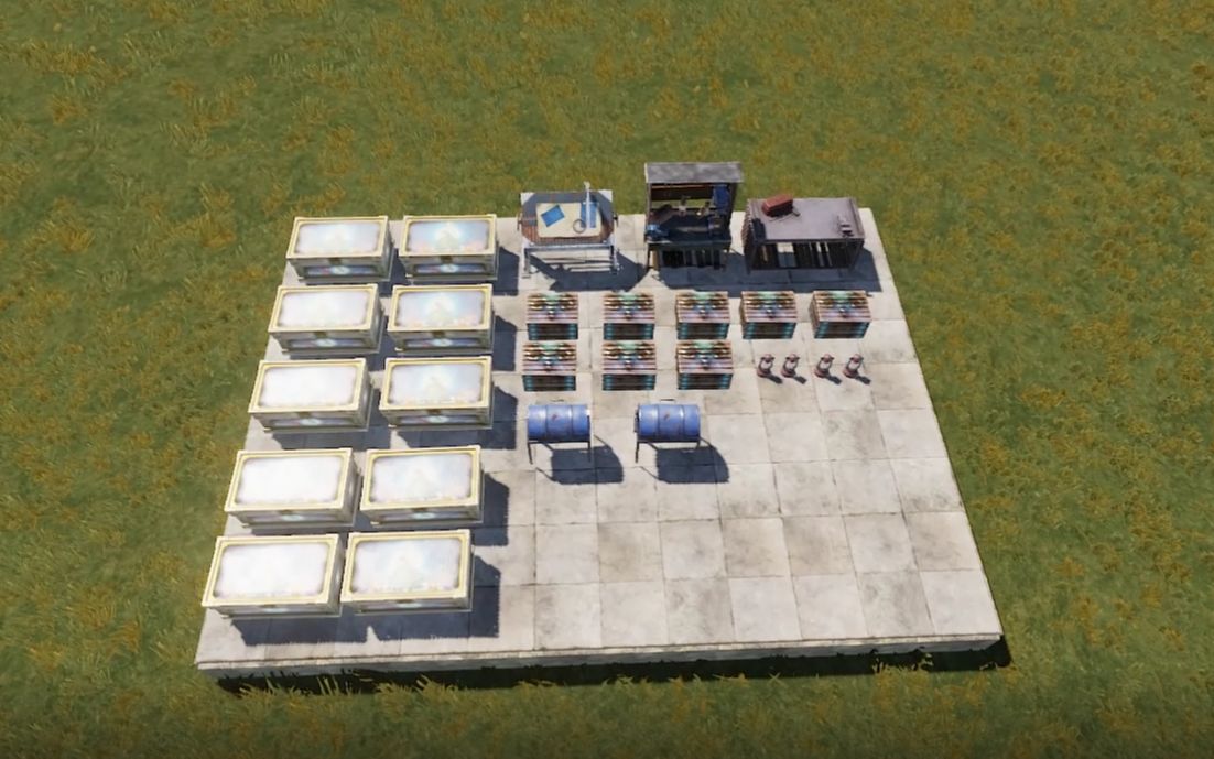 活动作品rust腐蚀独狼房双bunker带暗格建筑设计