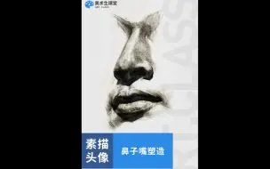 Video herunterladen: 【素描头像】·五官-鼻子 嘴巴塑造