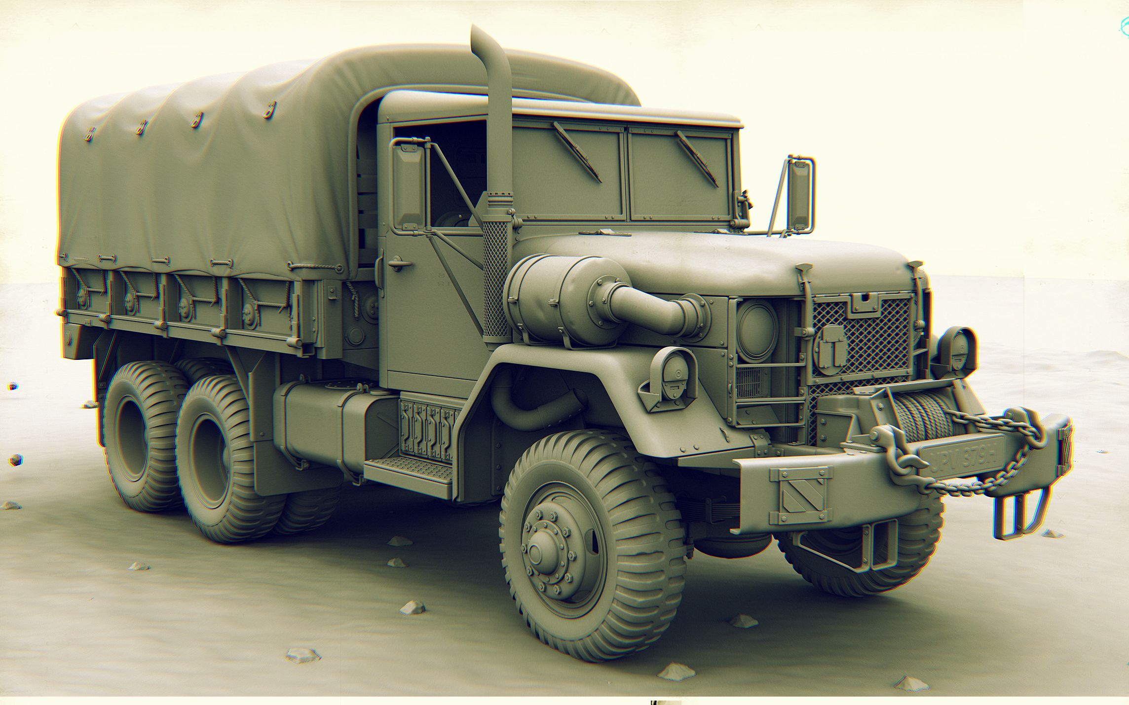 【3dmax建模】3dmax车辆建模,大皮卡模型制作教学