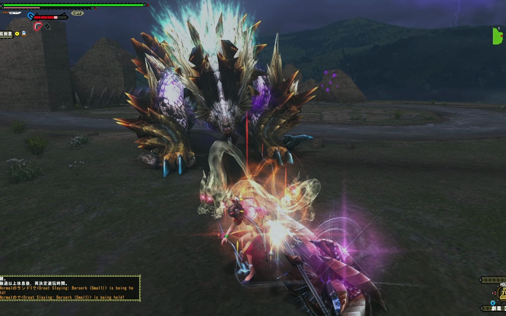 【mhfz】磁斩锤 极吼雷狼龙 6分52秒