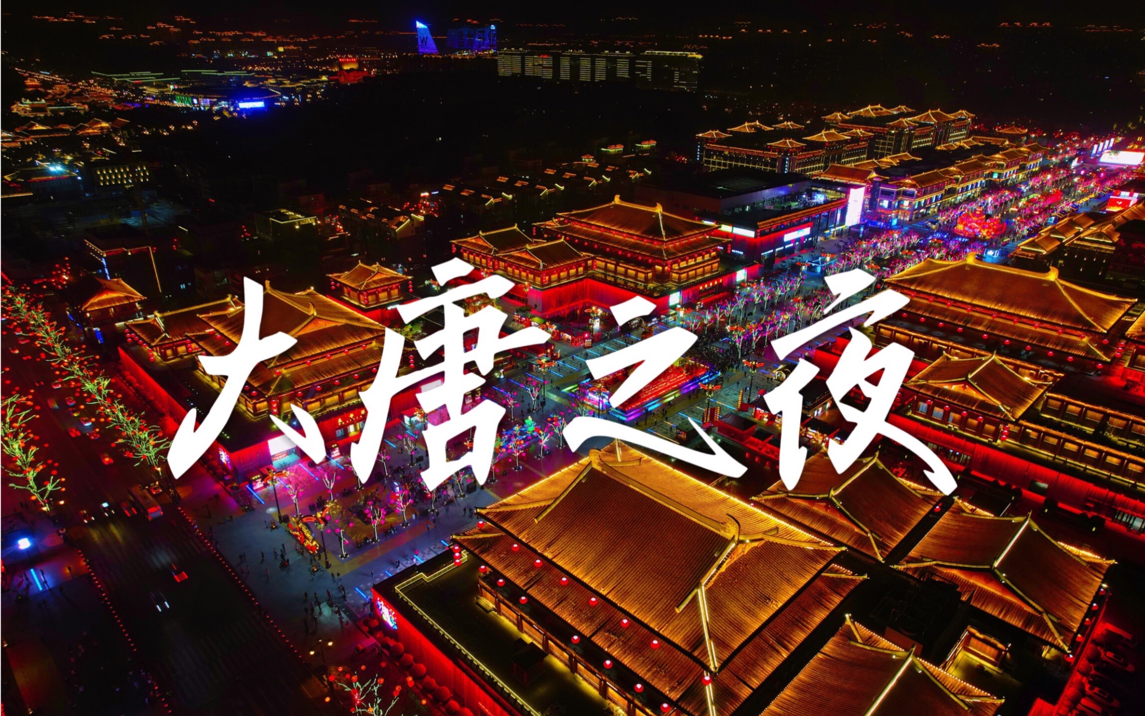 有一种不真实的色彩 只存在于长安的夜晚