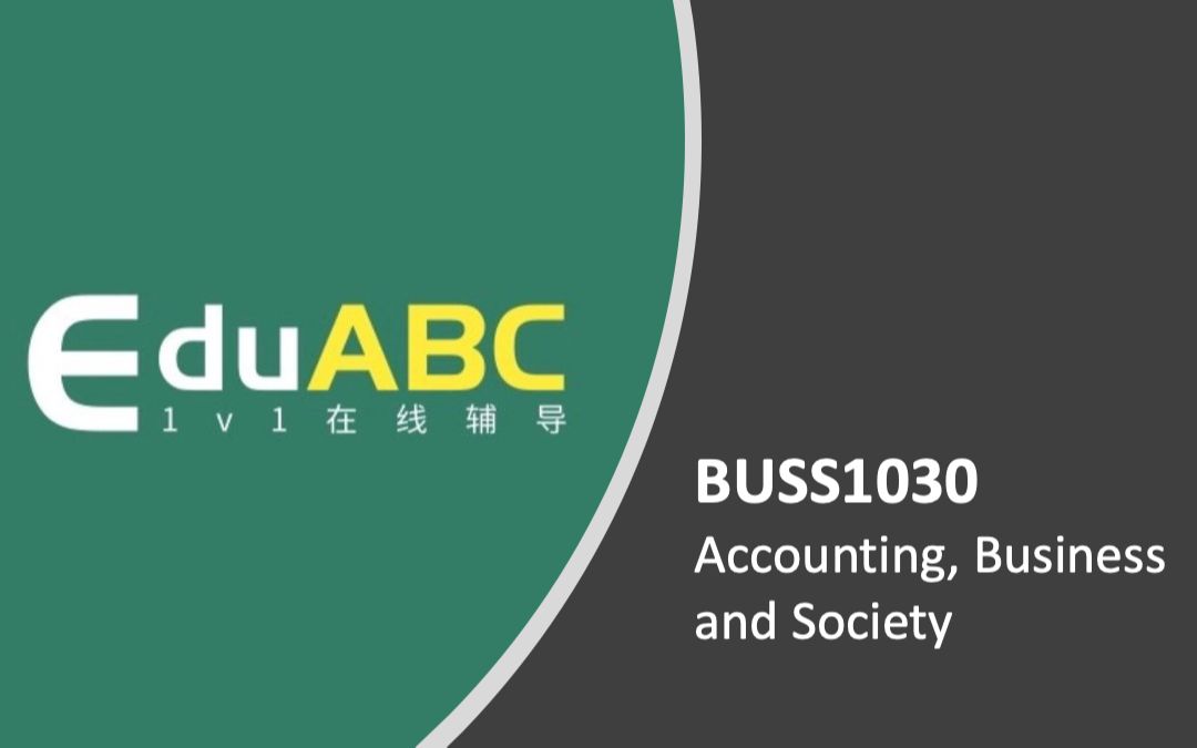 USYD悉大商科 BUSS1030 Accounting,Business and Society 先导课哔哩哔哩bilibili