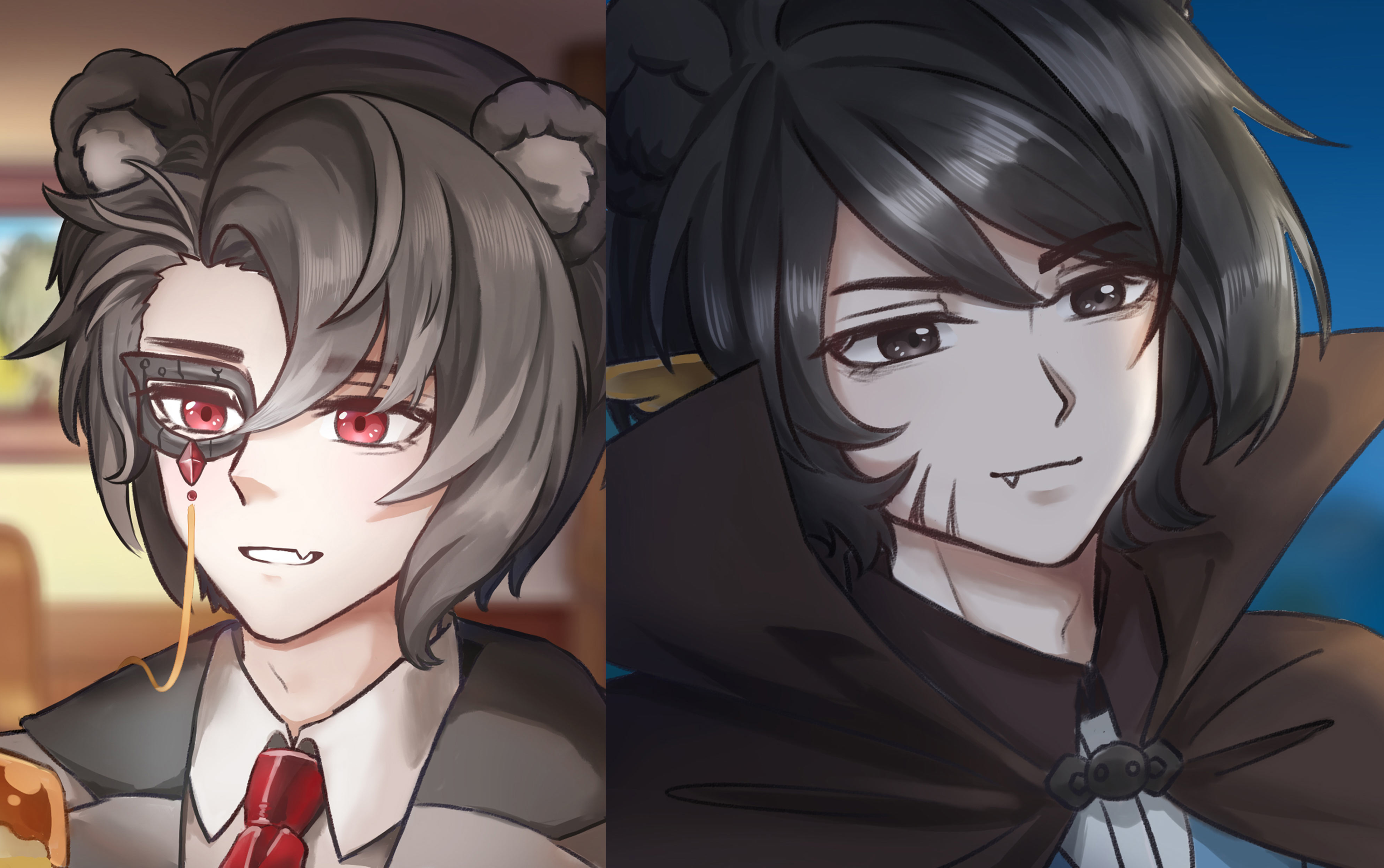 【板绘录屏】奥比岛星纳/黑古拉生贺绘画