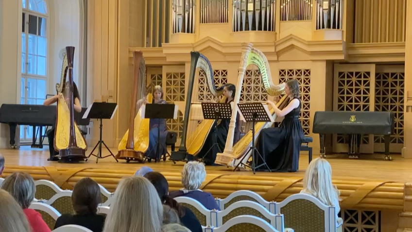 [图]亨德尔降B大调竖琴协奏曲四重奏 Handel Harp Concerto in B flat Quartet