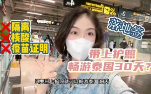 Download Video: 疫情结束了？泰国落地签，轻松畅游30天