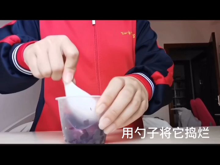 自制酸碱指示剂紫甘蓝图片