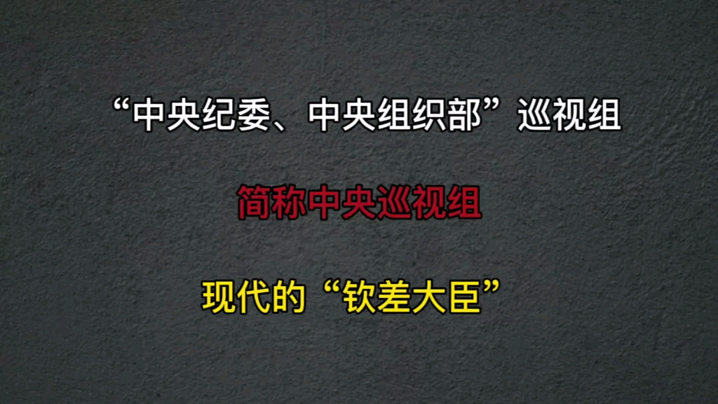 中央巡视组都做哪些工作,巡视制度的由来,最后一个知识点很重要哔哩哔哩bilibili