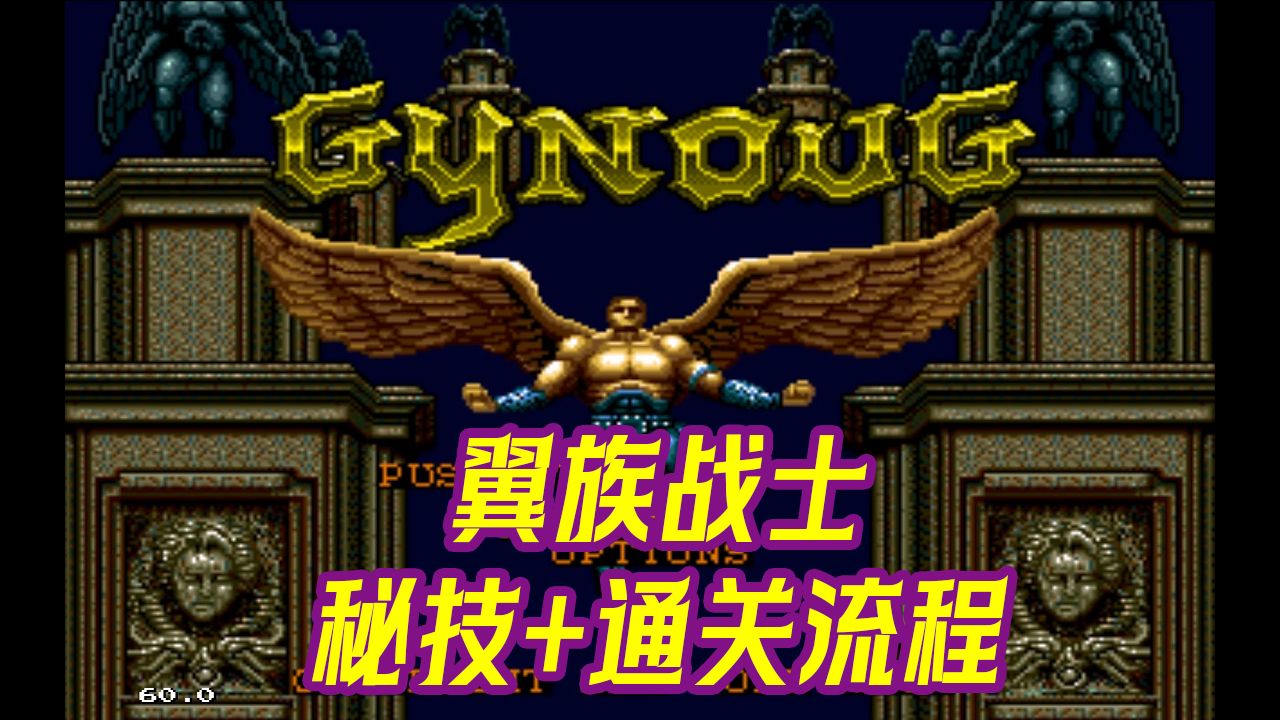 【秘技天地】MD GYNOUG(WINGS OF WOR) 翼族战士 秘技演示 通关流程