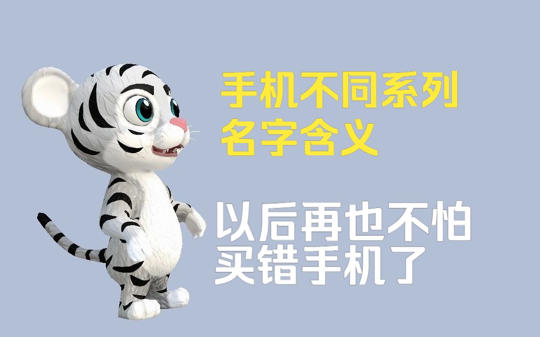 手机不同系列名字的含义,知道这些再也不怕买错手机了哔哩哔哩bilibili