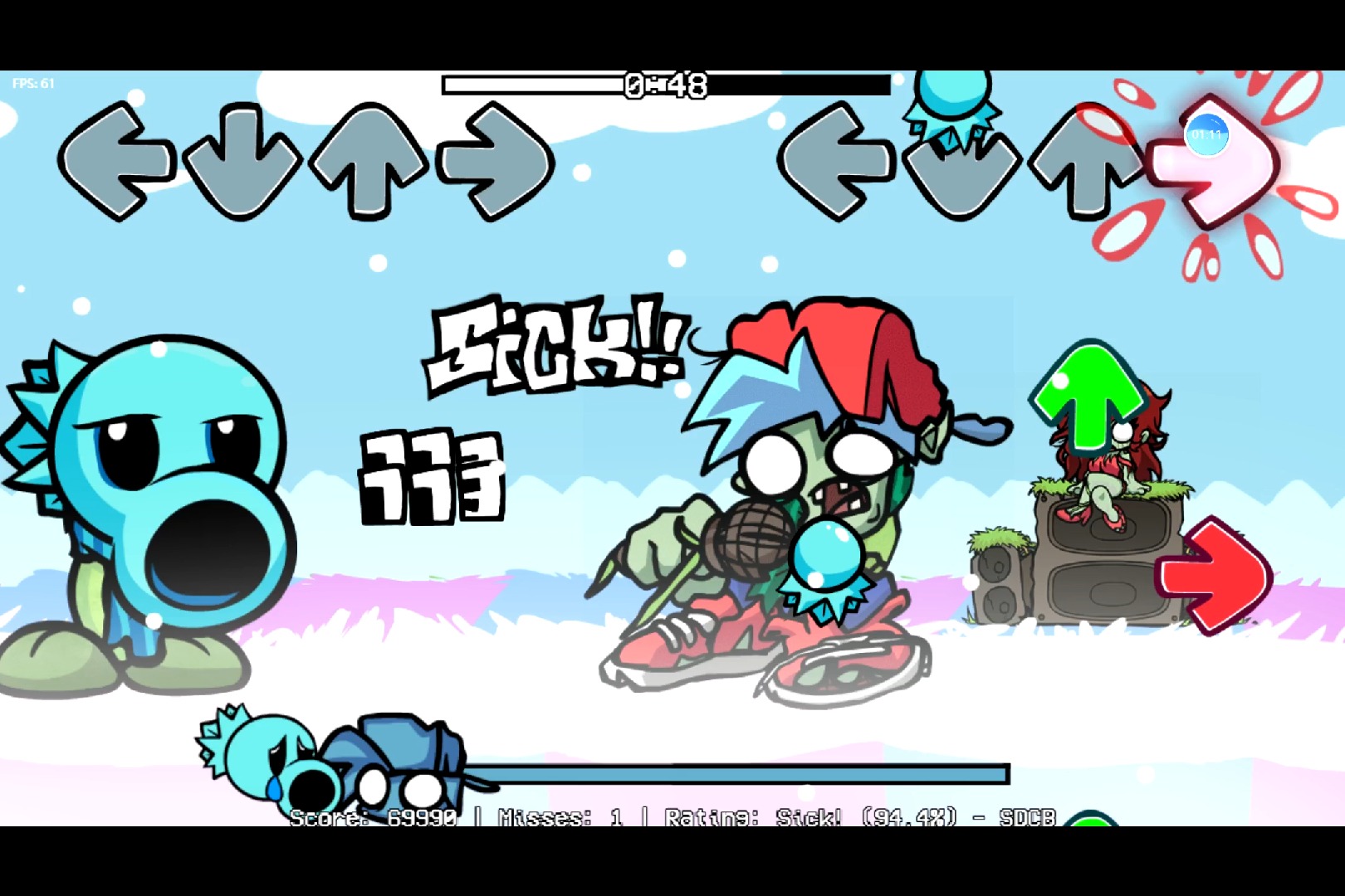 fnf 寒冰豌豆 有点生草的老模组