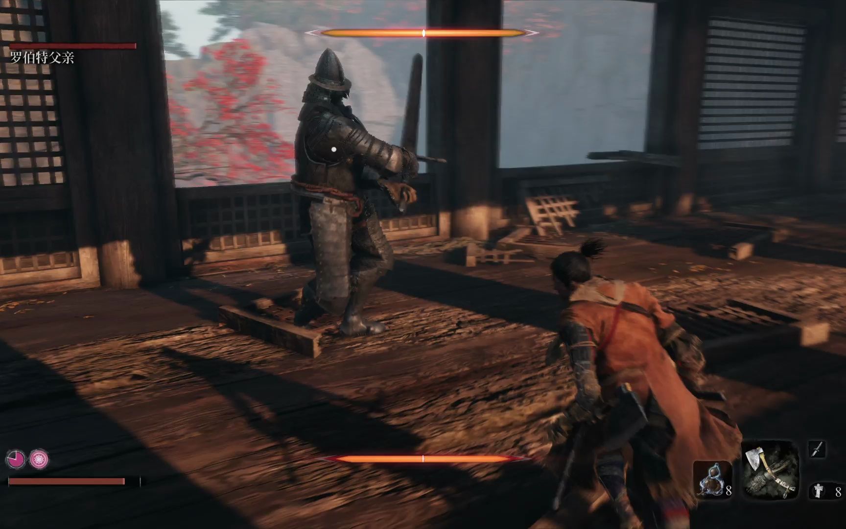 【只狼:影逝二度】精英怪 罗伯特父亲 铠甲武士