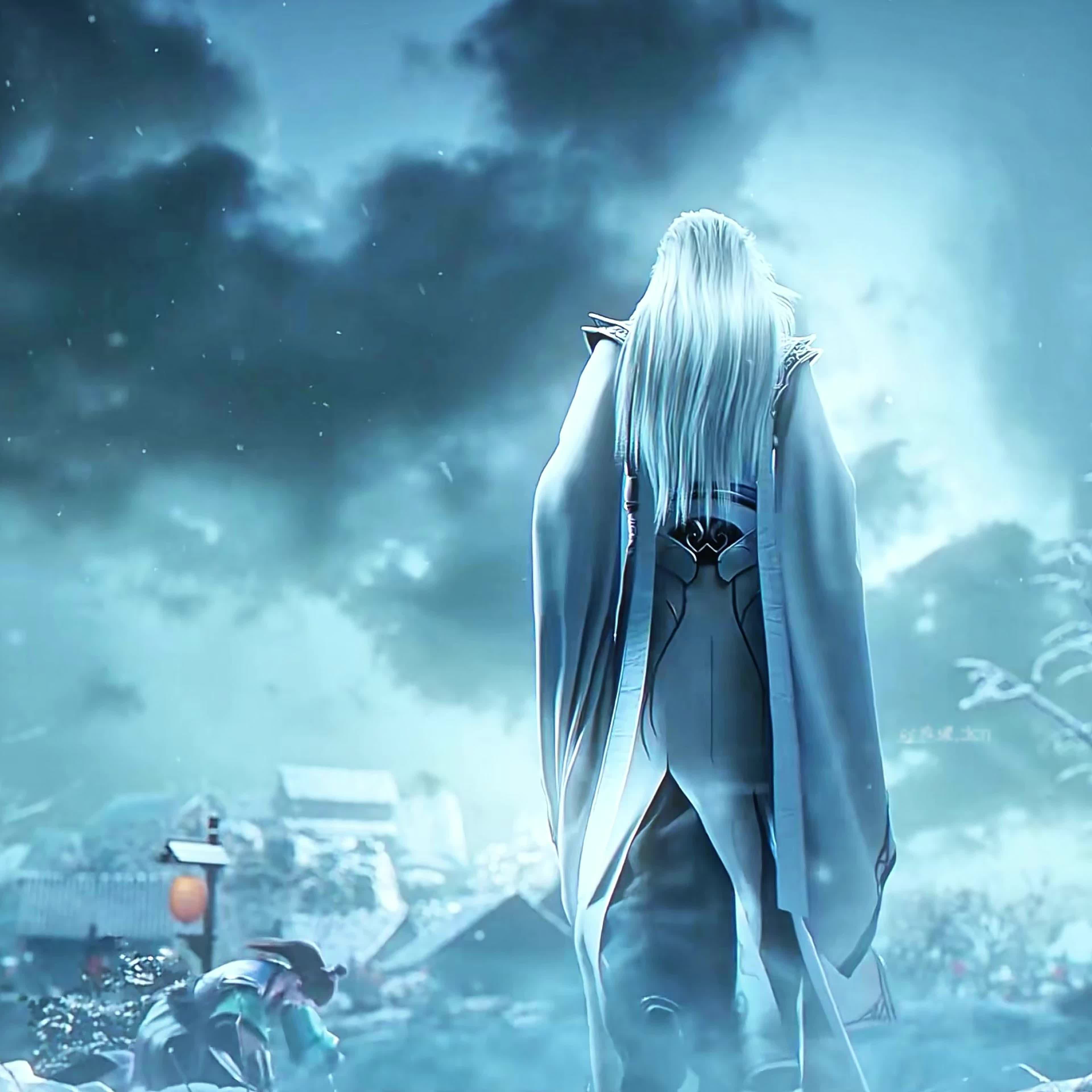 白衣雪媚娘 白发跃天尊