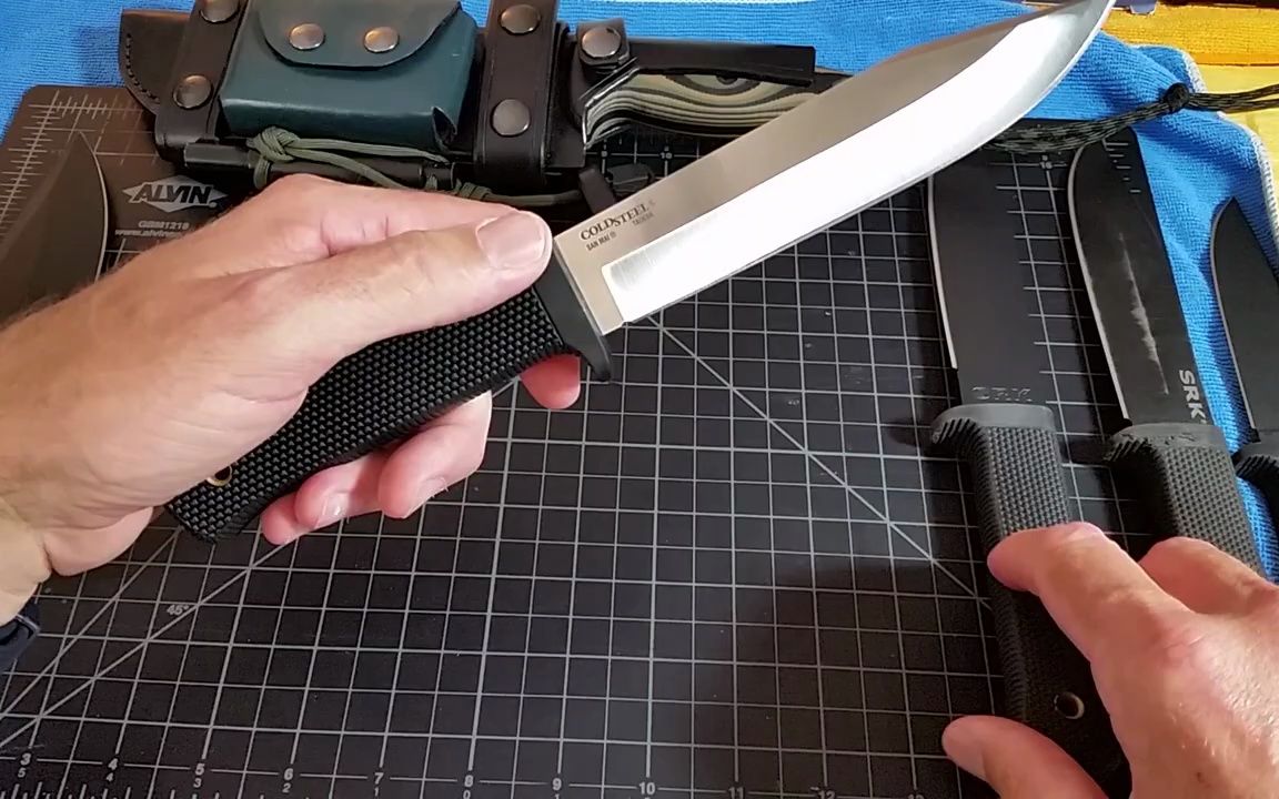 cold steel 美国冷钢 35an srk san mai steel 三美钢srk求生刀