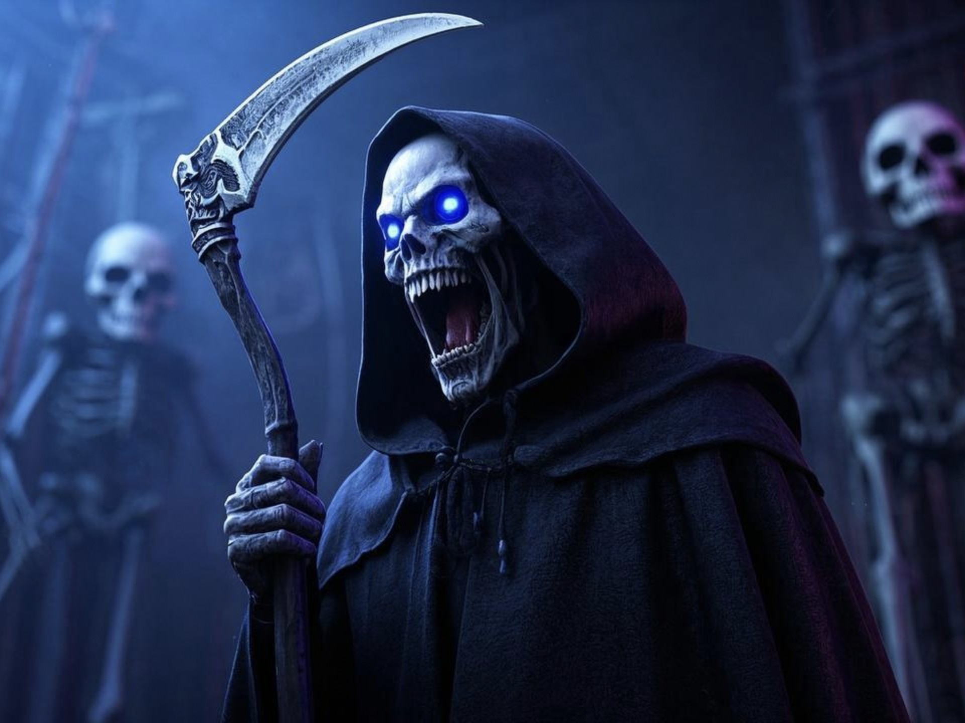 死神:男人上一秒还在打扑克,下一秒就被死神收割,太恐怖了!