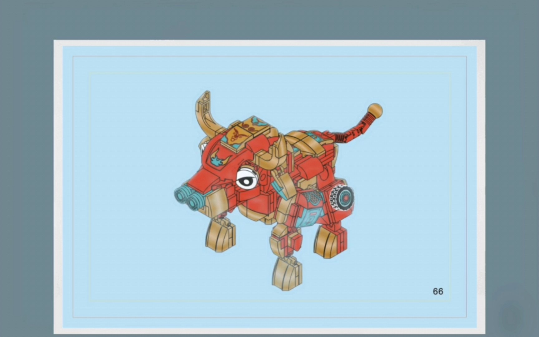 国产积木制霸狂牛 兽形态图纸分享_哔哩哔哩_bilibili