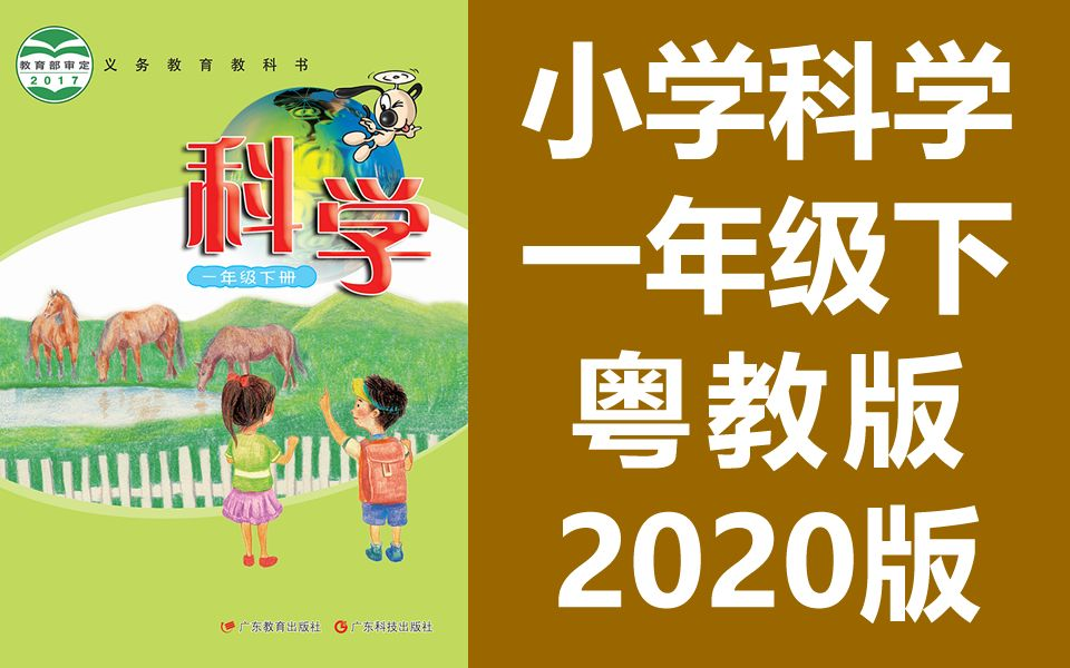 小学科学一年级科学下册 粤教版 2020新版 科学1年级科学 广东版(教资考试)哔哩哔哩bilibili