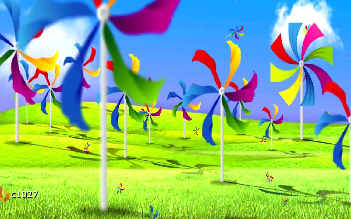 c1027童年 幼儿园儿童节演出舞台led大屏幕背景视频素材