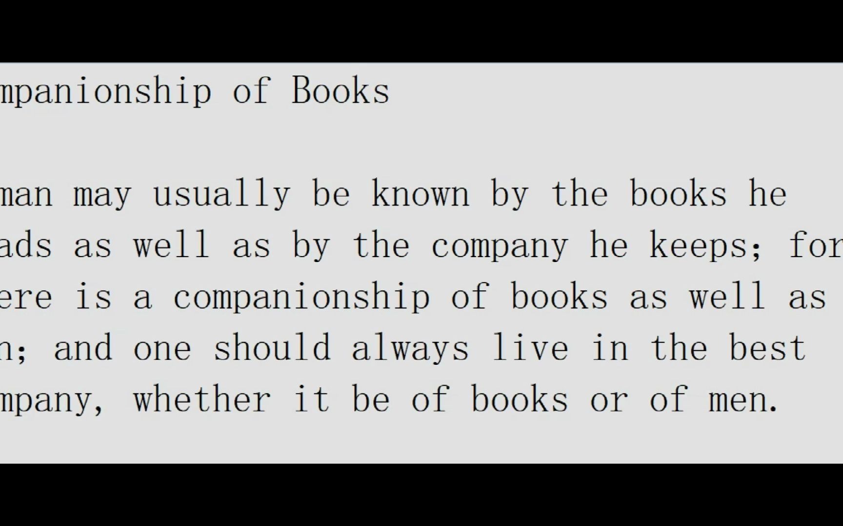 [图]第二十周英文朗读打卡Companionship of Books 以书为友 Samuel Smiles I