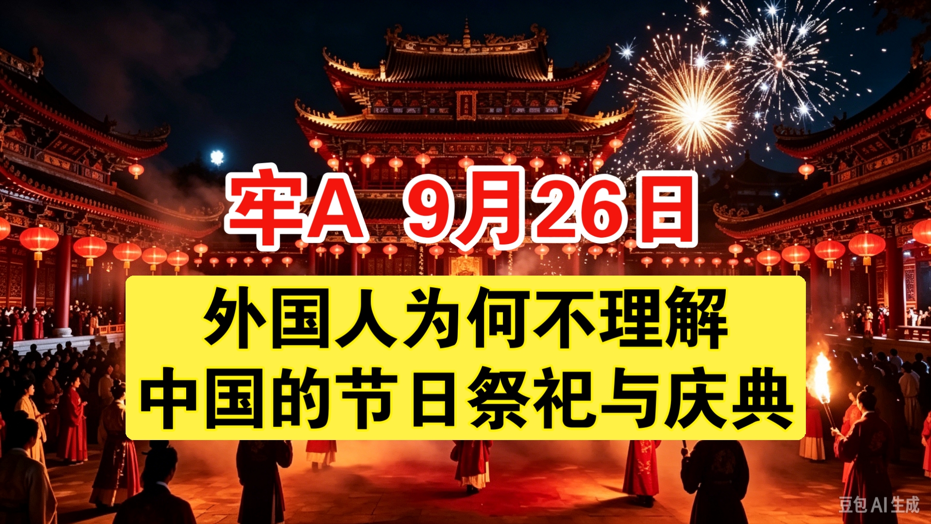 【牢A】外国人为何不理解中国的节日祭祀与庆典？节日庆典的重要性！