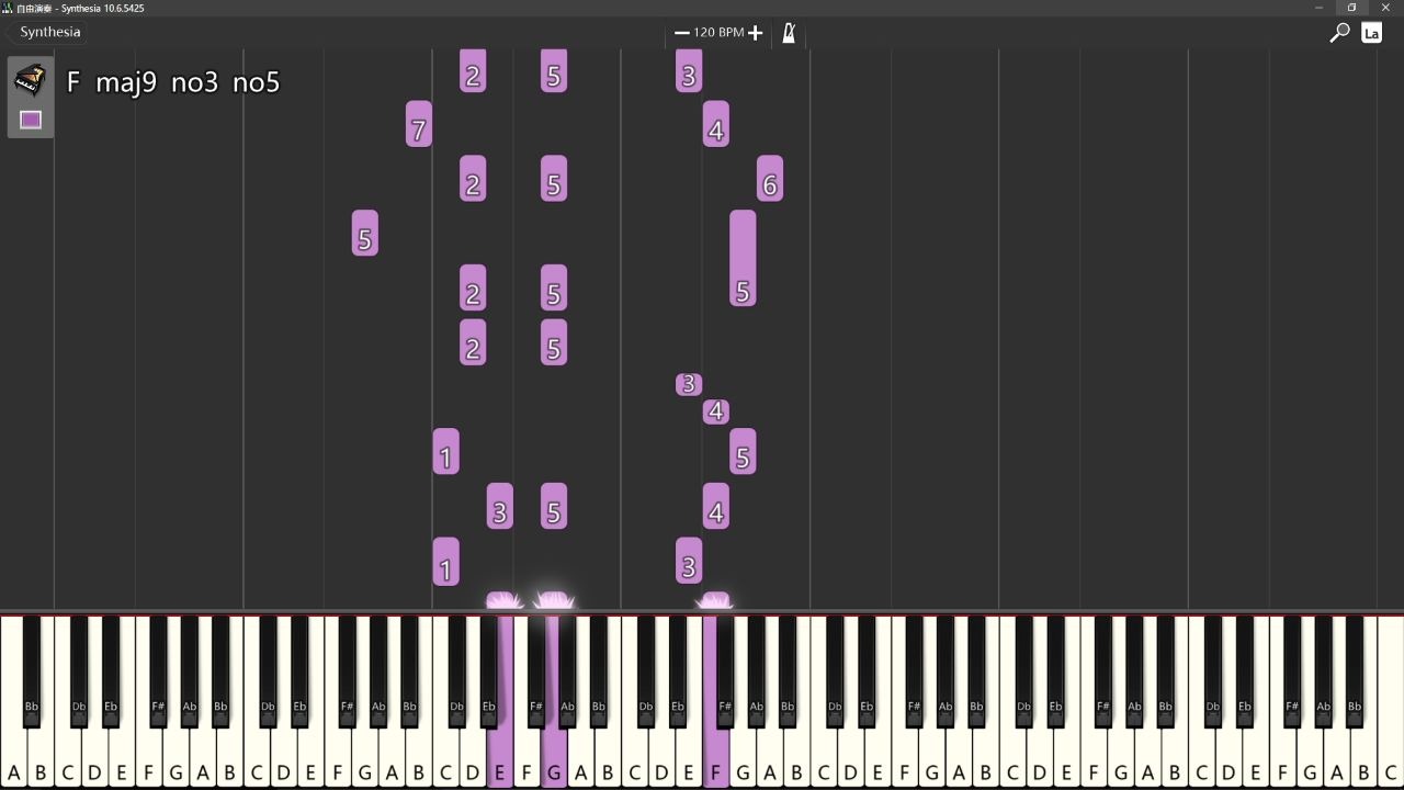 [图]Synthesia- 蓝精灵之歌