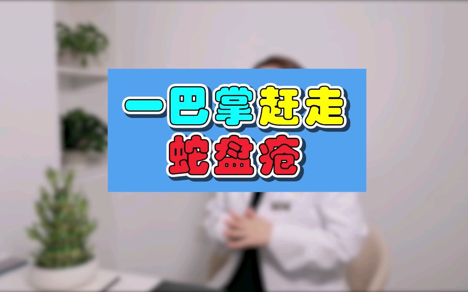 一巴掌赶走蛇盘疮哔哩哔哩bilibili