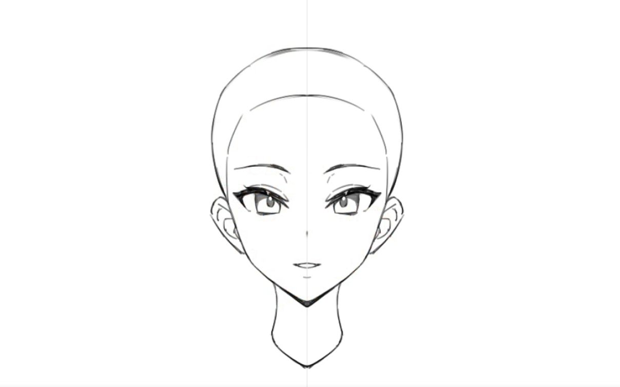 【sai板绘】头部画法练习,一日不练焖的慌