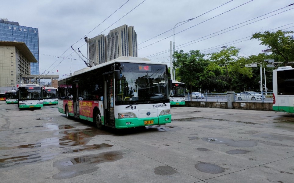 武汉公交pov〕武汉公交电8路 全程原速原声前方展望pov_哔哩哔哩