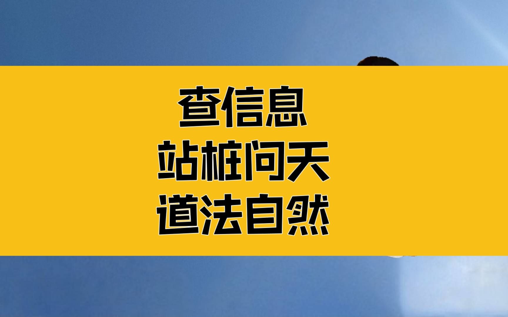 庄子:查信息!站桩问天,道法自然;一个正字解真意哔哩哔哩bilibili