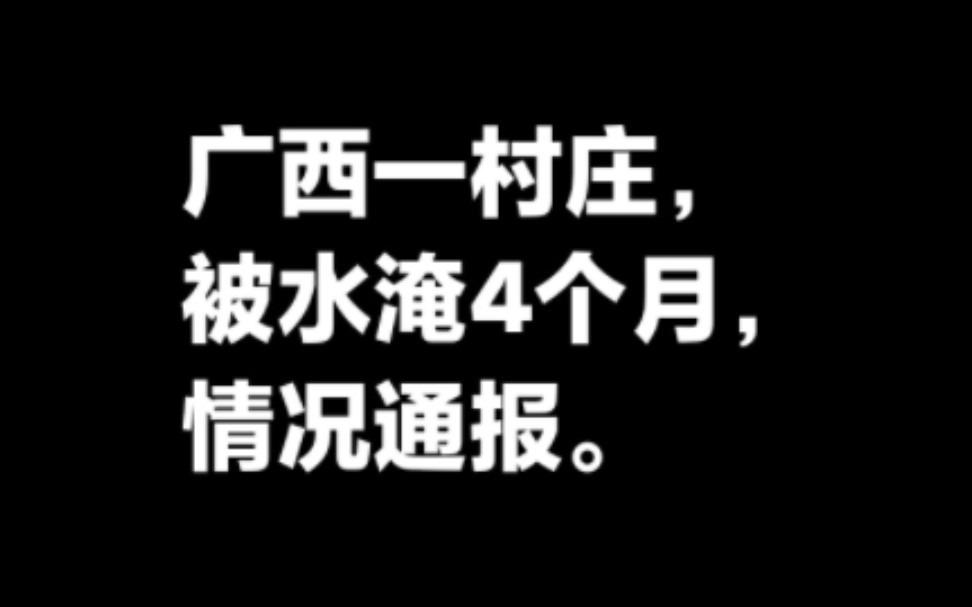 广西一村庄被淹4个月,情况通报.哔哩哔哩bilibili