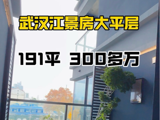 武汉青山滨江江景房大平层,191平四房三卫,总价300多万,得房率95%,上红钢城小学#武昌江景房#青山江景房#武汉大平层#武昌大平层哔哩哔哩bilibili