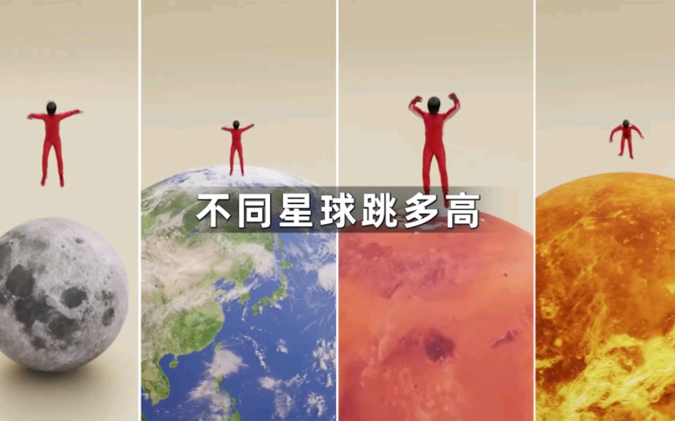 [图]人在不同星球能跳多高呢？