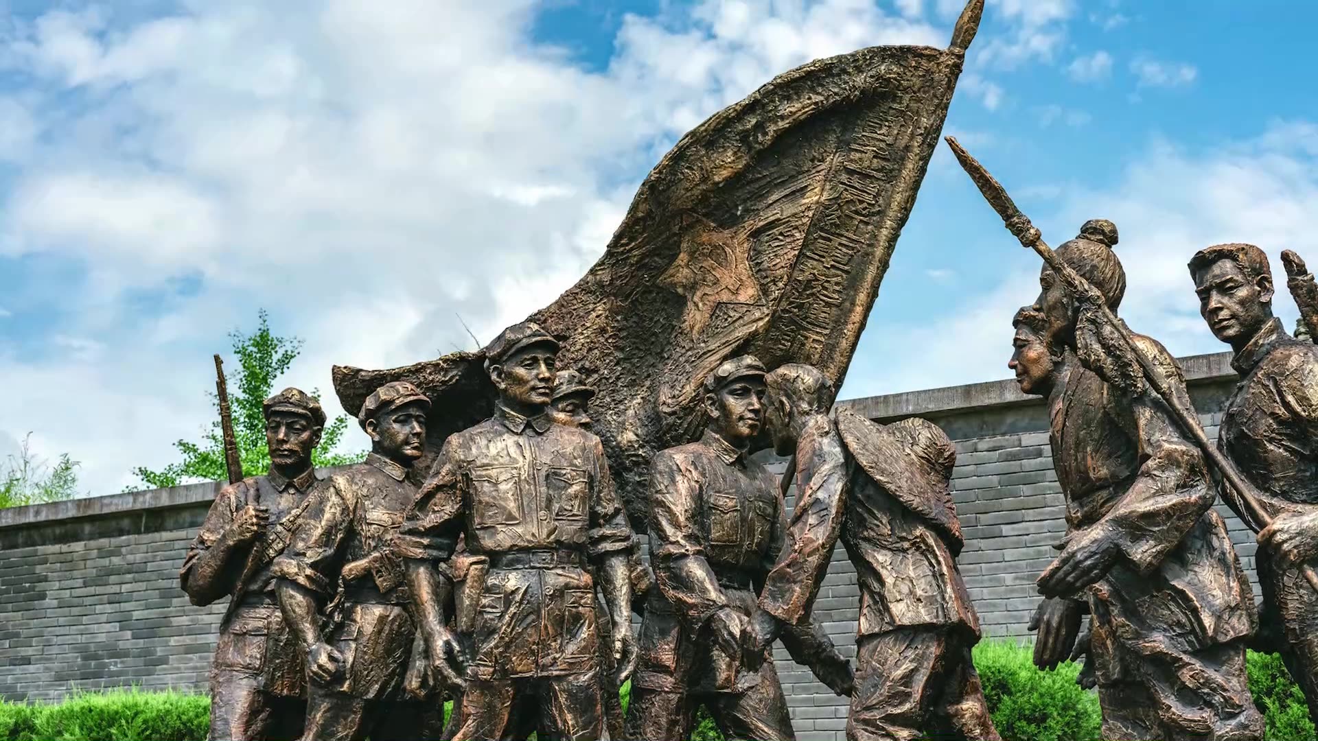 粟裕领导的浙西南革命根据地群雕像_哔哩哔哩 (゜-゜)つロ 干杯~-bili