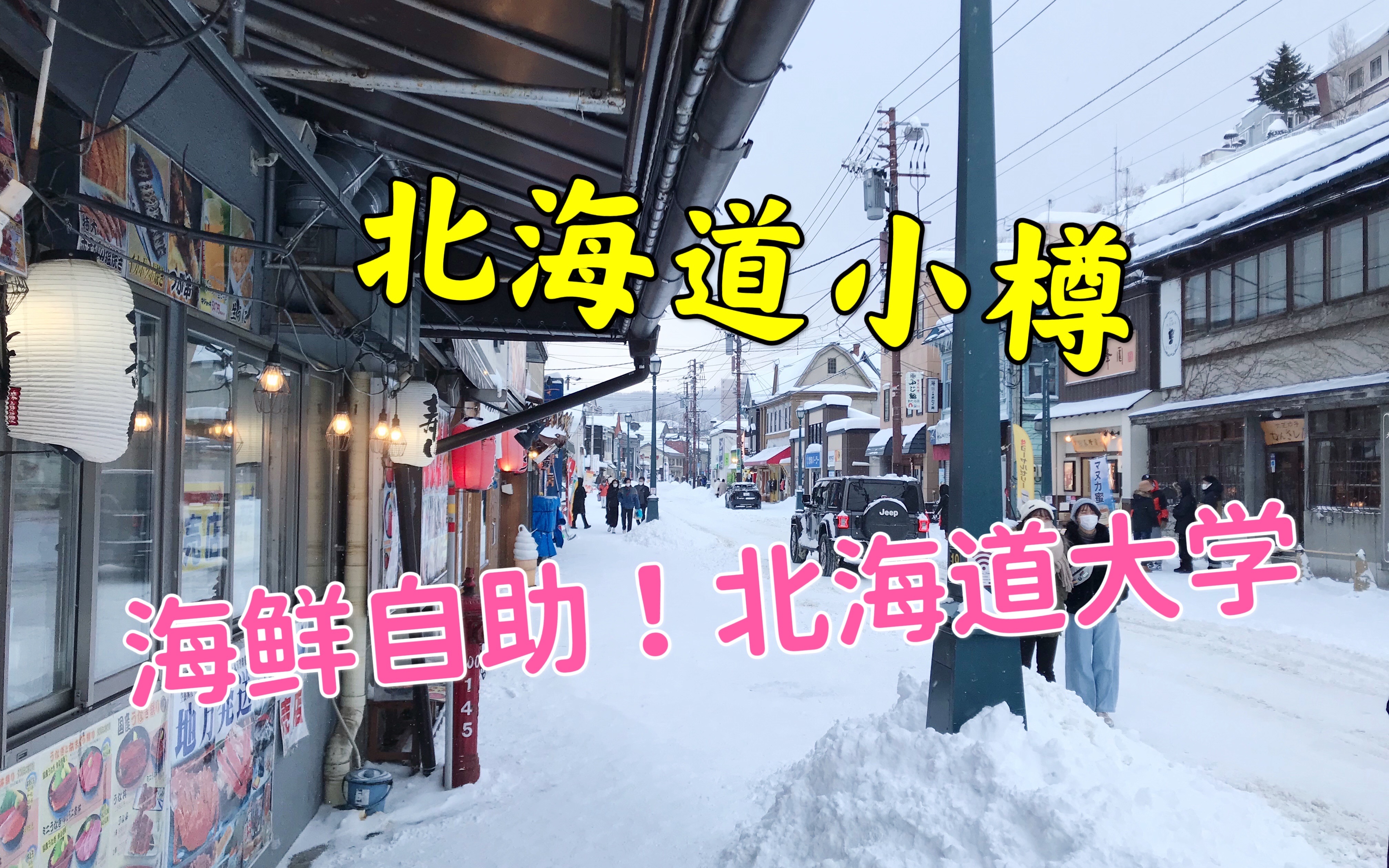 北海道的小樽之旅|北海道大学|札幌电视塔|海鲜自助哔哩哔哩bilibili