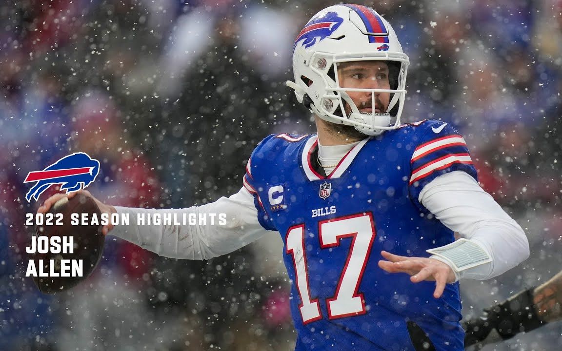 【nfl球星集锦】冰雪战士!约什-阿伦2022赛季高光集锦!