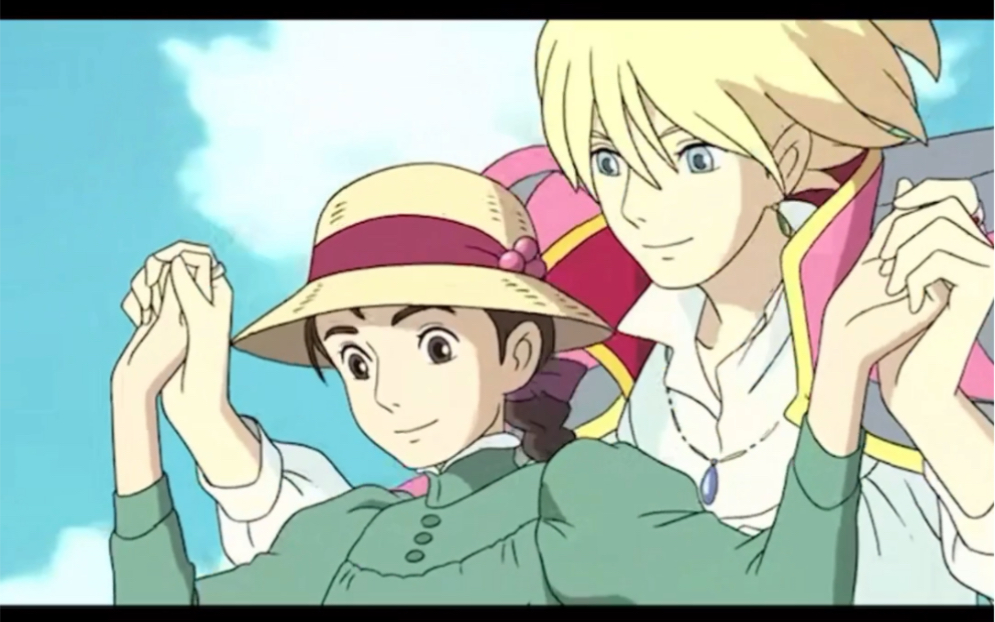 哈尔的移动城堡 哈尔和苏菲第一次相遇,天空漫步