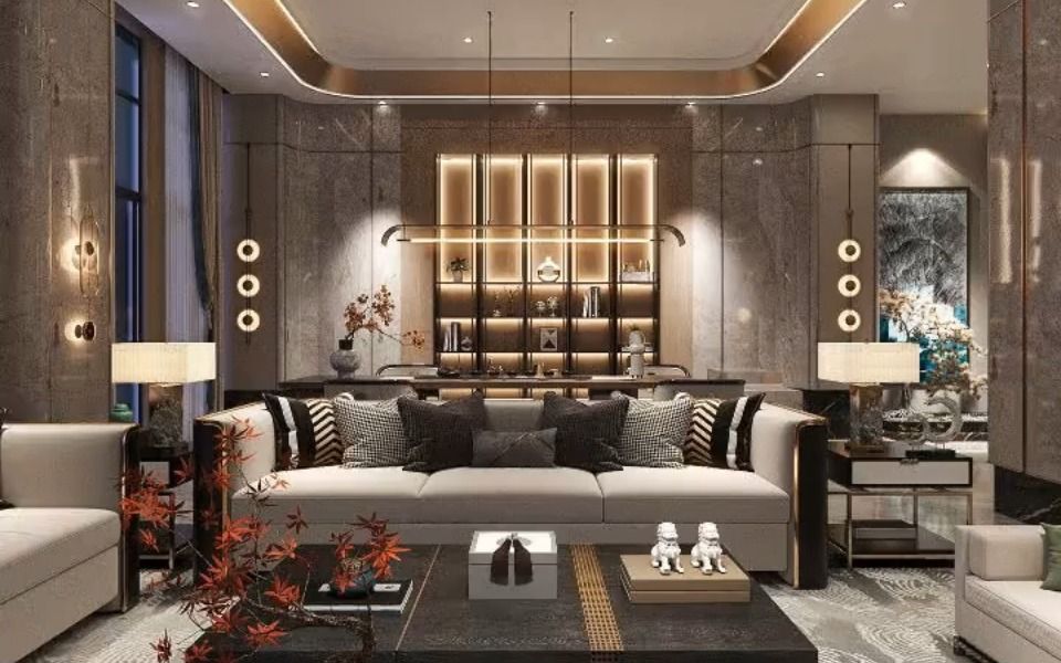 新中式酒店-接待大厅