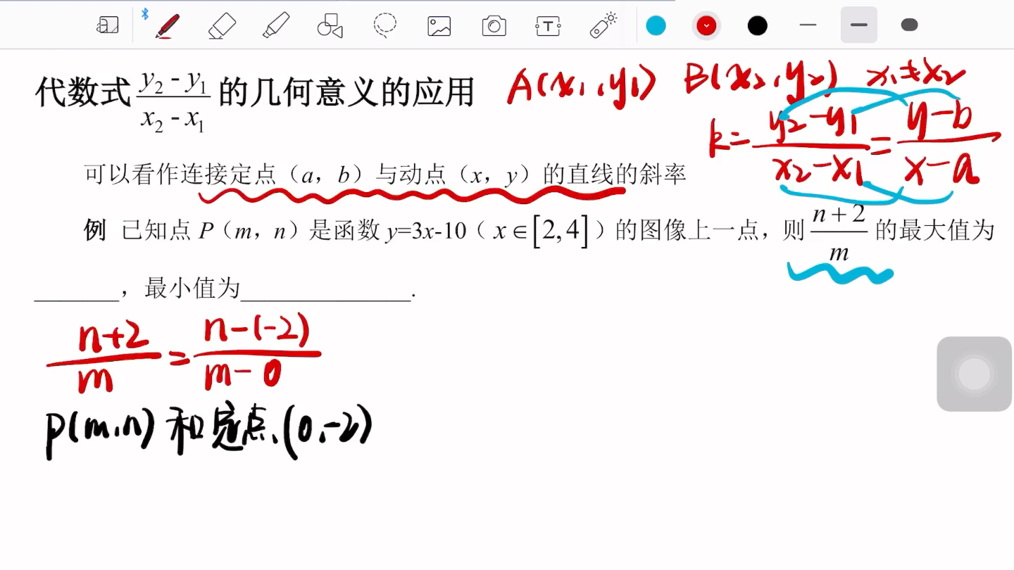 [图]【高二数学】斜率的几何意义相关的取值问题