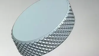今天手把手教大家用UG建模这样一个滚花模型，话不多说上操作