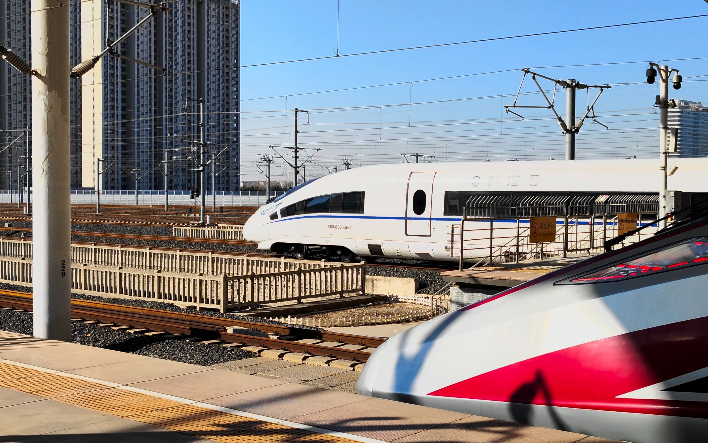 crh380cl鲨鱼加速出济南西站