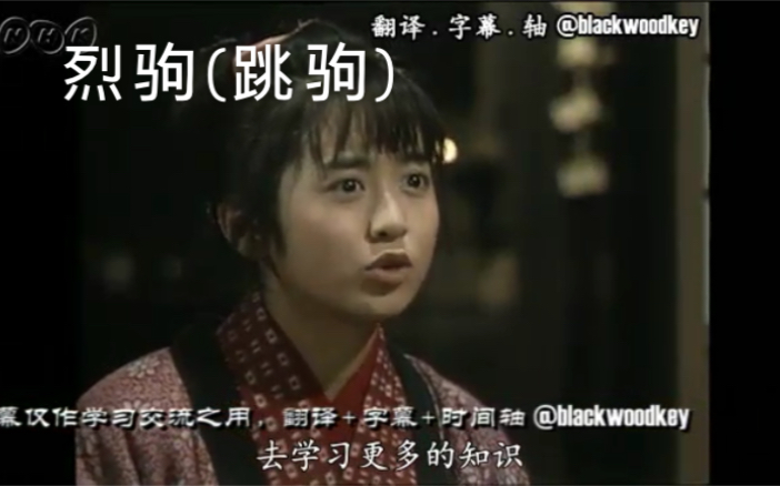 【NHK晨间剧】 1986烈驹(跳驹) cut 『中字』哔哩哔哩bilibili