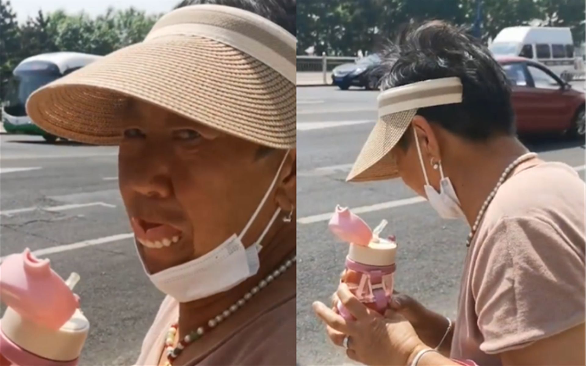 姥姥喝水不小心呛到后假牙脱落,下一秒被孙女疯狂嘲笑,小表情亮了