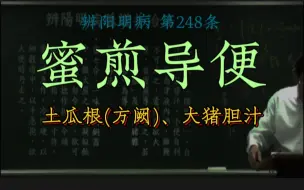 下载视频: 导便：蜜煎导法、大猪胆汁方、土瓜根(方阙)