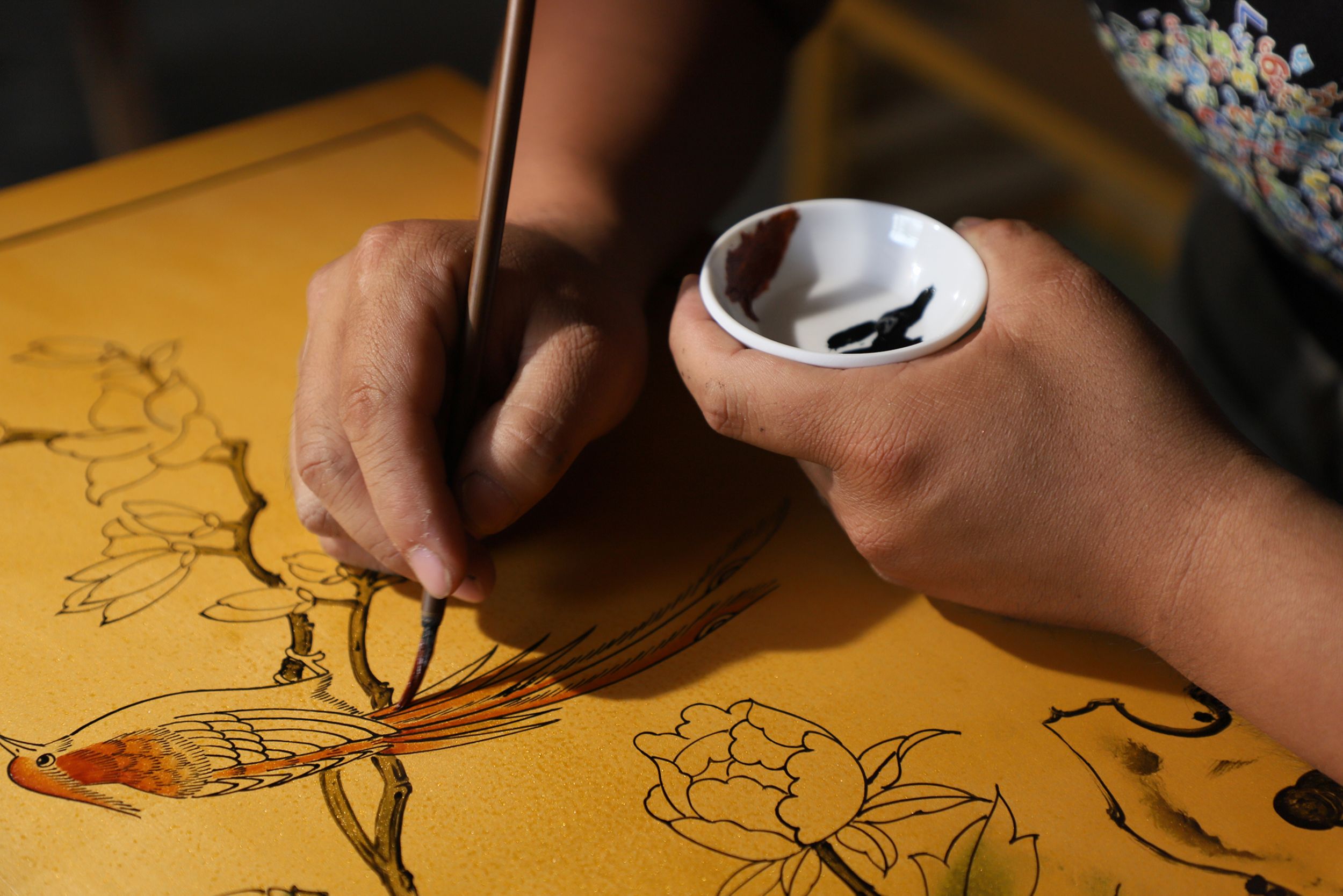 【漆器手绘】走进漆器的世界 遇见美