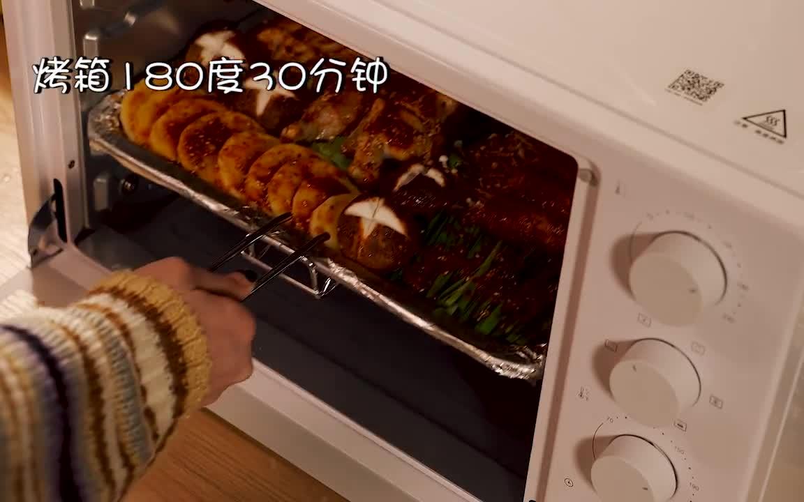 92156015自制家庭版烤箱烧烤97秒杀烧烤摊