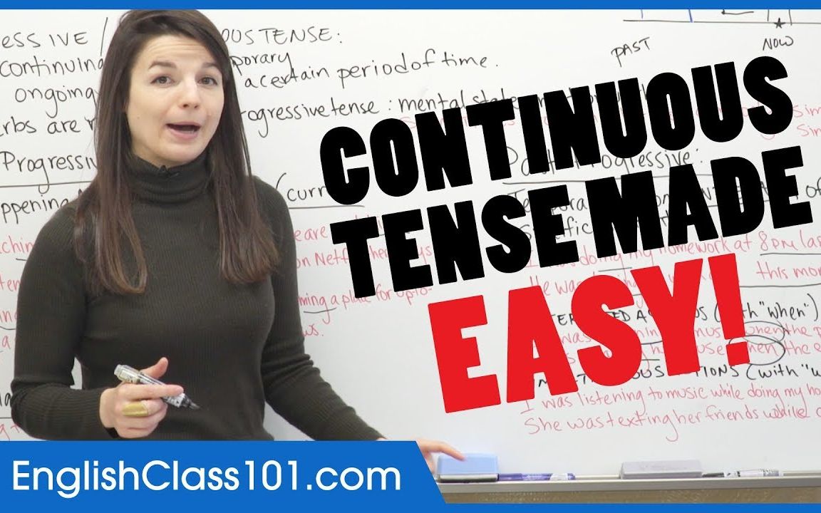 [图]【原味En】Present Progressive or Past Progressive Continuous Tense Tips!