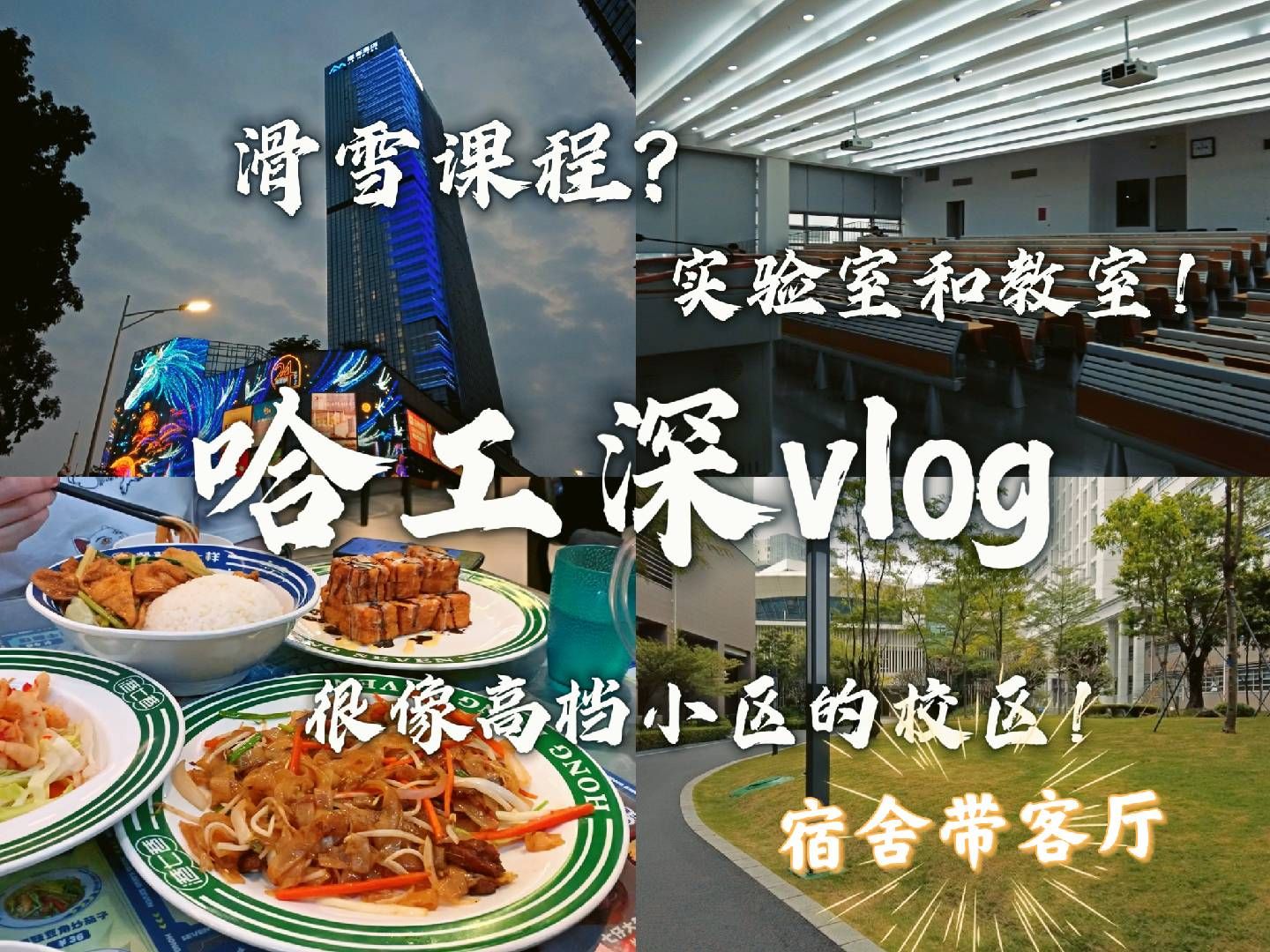 哈工Vlog 04 宿舍带客厅,滑雪课程和冠军校园行,校区好高级住宅区谁懂啊!|哈尔滨工业大学深圳哔哩哔哩bilibili